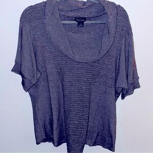 Nue Options Black and White Knit Top